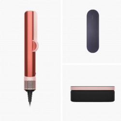 Ισιωτική μαλλιών Dyson HT01 Airstrait StrBz/BhPk 560844-01, 1600W, 140C, Ιονισμός, 6 επίπεδα ταχύτητας, Φιλικό προς τα μαλλιά, Χάλκινη επίστρωση, οθόνη LCD, Φράουλα μπρονζέ