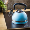 Τσαγιέρα με σφυρίχτρα Kinghoff KH 1857, 1.8l, Επαγωγή, Θερμομονωμένη λαβή, Μπλε