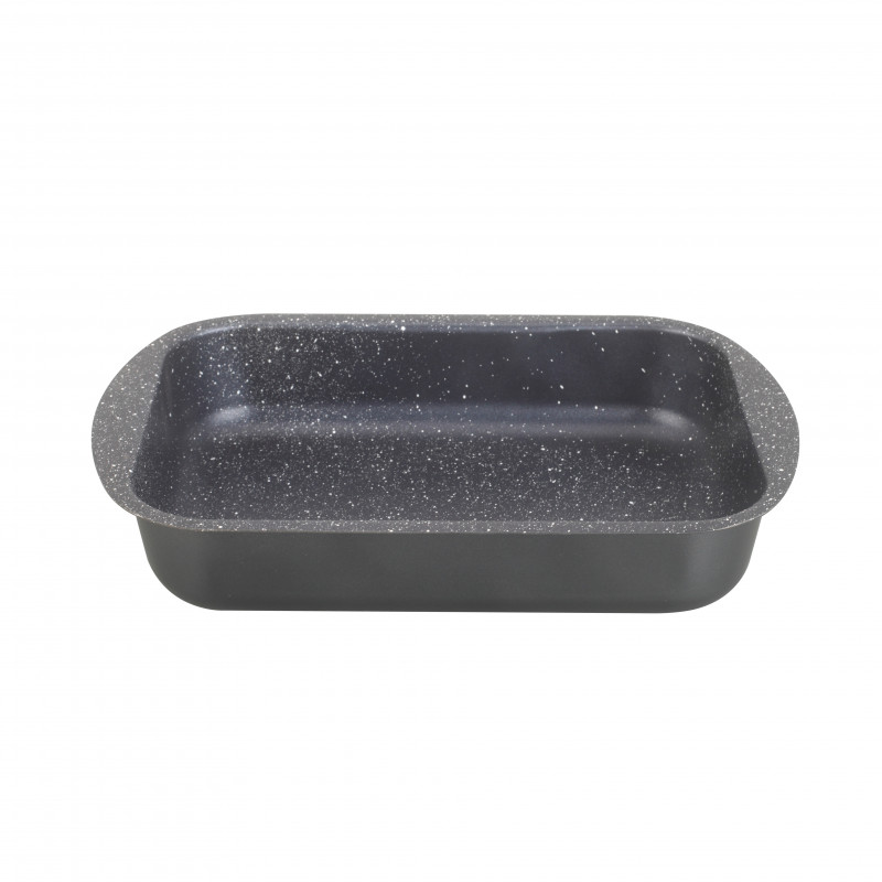 Ταψί Oliver Voltz OV51222N30S, 30 cm, Μαρμάρινο φινίρισμα, Ορθογώνιο, Μαύρο