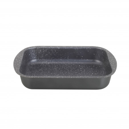 Ταψί Oliver Voltz OV51222N30S, 30 cm, Μαρμάρινο φινίρισμα, Ορθογώνιο, Μαύρο
