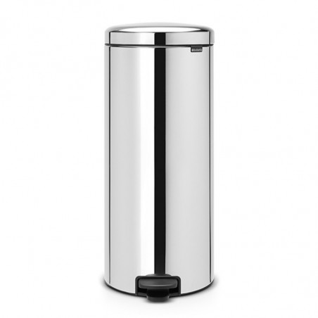 Κάδος με πεντάλ  Brabantia NewIcon 649055, 30 l, Εύκολο κλείσιμο, Αντιολισθητική βάση, Inox