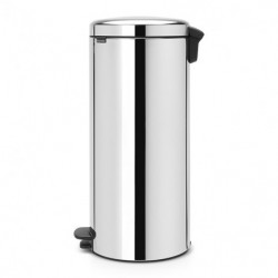 Κάδος με πεντάλ  Brabantia NewIcon 649055, 30 l, Εύκολο κλείσιμο, Αντιολισθητική βάση, Inox