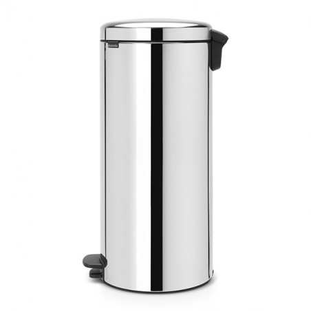 Κάδος με πεντάλ  Brabantia NewIcon 649055, 30 l, Εύκολο κλείσιμο, Αντιολισθητική βάση, Inox