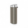 Κάδος Brabantia Touch Bin New 650529, 40 l, αθόρυβο και ομαλό κλείσιμο, επίπεδη πλάτη, γκρι/inox