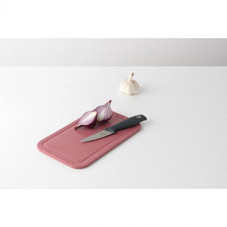 Τραπέζι κοπής Brabantia Tasty+ 1001187, 25x16 cm, Αντιολισθητικό, Εύκολο καθάρισμα, Κόκκινο