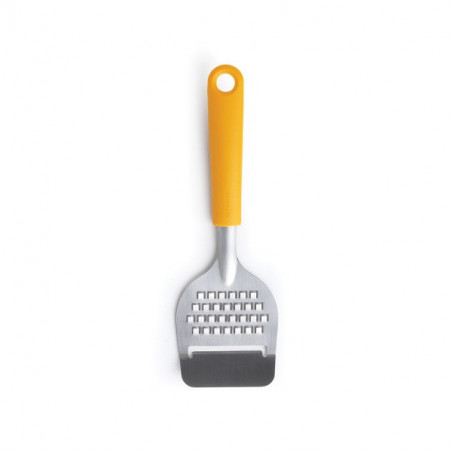 Μαχαίρι τυριού με τρίφτη Brabantia Tasty+ 1001191, Λεπίδα γυαλισμένη με υπέρηχο, Ανοξείδωτο ατσάλι, Κίτρινο