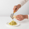 Μαχαίρι τυριού με τρίφτη Brabantia Tasty+ 1001191, Λεπίδα γυαλισμένη με υπέρηχο, Ανοξείδωτο ατσάλι, Κίτρινο