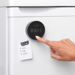Χρονοδιακόπτης κουζίνας Brabantia Tasty+ 1001249, Ψηφιακή οθόνη, Μαγνήτης, Χρονόμετρο, Σκούρο γκρι