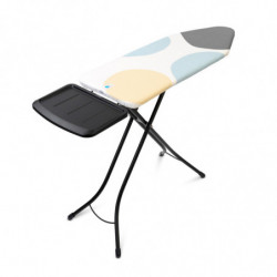 Τραπέζι σιδερώματος Brabantia C 1003374, 124x45 cm, 7 θέσεις ρύθμισης, υποδοχή γεννήτριας ατμού, Λευκό/γκρι