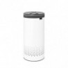 Brabantia 1004178 Καλάθι πλυντηρίου, 35 L, πλαστικό καπάκι, πλήρωση χωρίς άνοιγμα, οπές εξαερισμού, λευκό