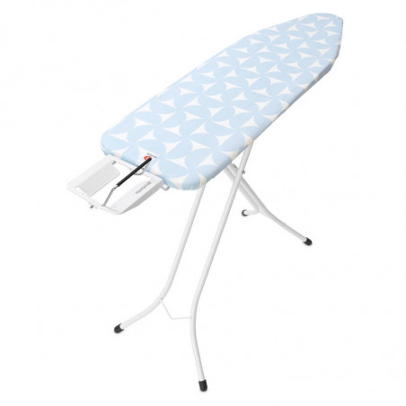 Τραπέζι σιδερώματος Brabantia B 1005617, 124x38 cm, 7 θέσεις ρύθμισης, Βάση για σίδερο, γαλάζιο χρώμα