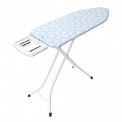 Τραπέζι σιδερώματος Brabantia C 1005620, 124x45 cm, 7 θέσεις ρύθμισης, Μεγάλη θήκη σίδερου, Μπλε ανοιχτό χρώμα