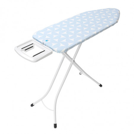 Τραπέζι σιδερώματος Brabantia C 1005620, 124x45 cm, 7 θέσεις ρύθμισης, Μεγάλη θήκη σίδερου, Μπλε ανοιχτό χρώμα