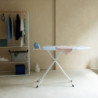 Τραπέζι σιδερώματος Brabantia C 1005620, 124x45 cm, 7 θέσεις ρύθμισης, Μεγάλη θήκη σίδερου, Μπλε ανοιχτό χρώμα