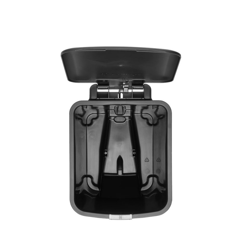 Κάδος απορριμμάτων με πεντάλ Brabantia StepUp 1008479, 16 L, Οικολογικά υλικά, Μεγάλο άνοιγμα, Σκούρο γκρι