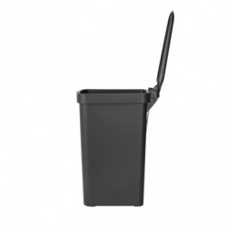 Κάδος απορριμμάτων με πεντάλ Brabantia StepUp 1008479, 16 L, Οικολογικά υλικά, Μεγάλο άνοιγμα, Σκούρο γκρι