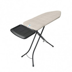 Τραπέζι σιδερώματος Brabantia C 1003374, 124x45 cm, 7 θέσεις ρύθμισης, υποδοχή γεννήτριας ατμού, ανοιχτό γκρι