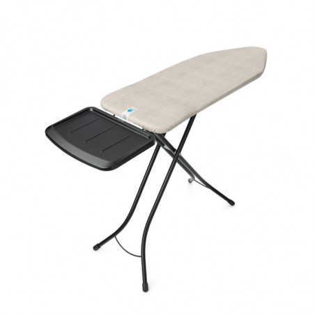Τραπέζι σιδερώματος Brabantia C 1003374, 124x45 cm, 7 θέσεις ρύθμισης, υποδοχή γεννήτριας ατμού, ανοιχτό γκρι