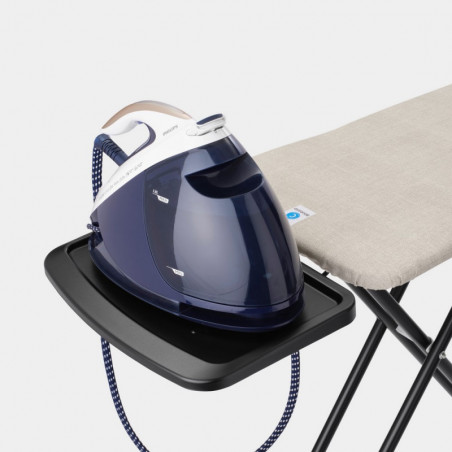 Τραπέζι σιδερώματος Brabantia C 1003374, 124x45 cm, 7 θέσεις ρύθμισης, υποδοχή γεννήτριας ατμού, ανοιχτό γκρι