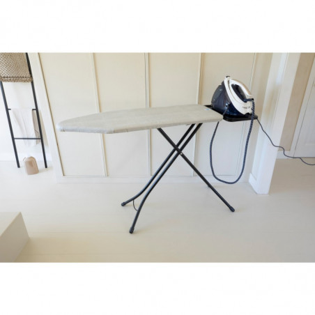 Τραπέζι σιδερώματος Brabantia C 1003374, 124x45 cm, 7 θέσεις ρύθμισης, υποδοχή γεννήτριας ατμού, ανοιχτό γκρι
