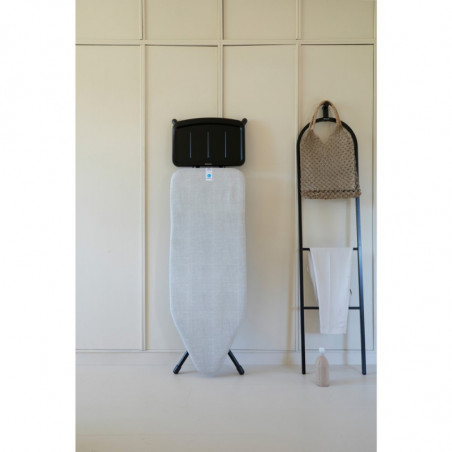 Τραπέζι σιδερώματος Brabantia C 1003374, 124x45 cm, 7 θέσεις ρύθμισης, υποδοχή γεννήτριας ατμού, ανοιχτό γκρι