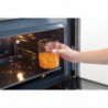 Γυάλινο βάζο Brabantia Stackable 646874, 1,1 l, Σφιχτό κλείσιμο, Πλένεται στο πλυντήριο πιάτων, Σκούρο γκρι