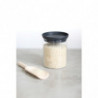Γυάλινο βάζο Brabantia Stackable 646875, 0,6 l, Σφιχτό κλείσιμο, Πλένεται στο πλυντήριο πιάτων, Σκούρο γκρι
