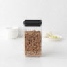 Βάζο αποθήκευσης Brabantia Tasty+ 1001172, 1,6 l, Πλυντήριο πιάτων και ψυγείο, Σκούρο γκρι