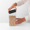 Βάζο αποθήκευσης Brabantia Tasty+ 1001172, 1,6 l, Πλυντήριο πιάτων και ψυγείο, Σκούρο γκρι