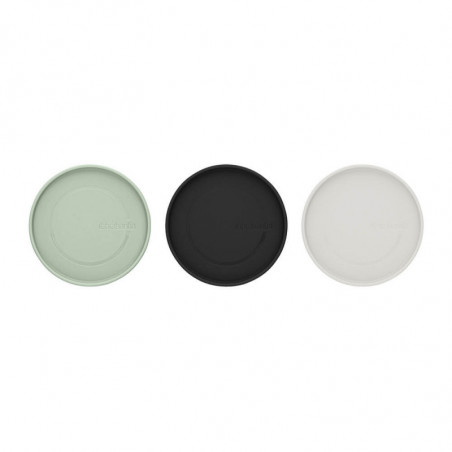 Σετ 3 βάζα Brabantia Stackable 1005602, 300/600/1.1l, Στοιβαζόμενη, Πολύχρωμη