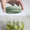 Σετ 3 βάζα Brabantia Stackable 1005602, 300/600/1.1l, Στοιβαζόμενη, Πολύχρωμη