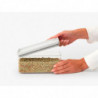 Κουτί αποθήκευσης Brabantia Tasty+ Stackable 1008874, 1,5 l, Σφραγισμένο με σιλικόνη, χωρίς BPA, Ανοιχτό γκρι