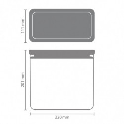 Κουτί αποθήκευσης Brabantia Tasty+ Stackable 1008876, 3,5 l, Σφραγισμένο με σιλικόνη, χωρίς BPA, Ανοιχτό γκρι