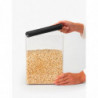Κουτί αποθήκευσης Brabantia Tasty+ Stackable 1008877, 5,4 l, Σφραγισμένο με σιλικόνη, χωρίς BPA, Σκούρο γκρι