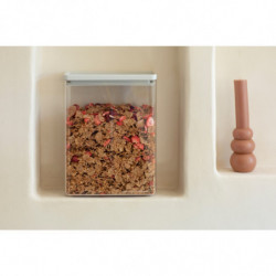 Κουτί αποθήκευσης Brabantia Tasty+ Stackable 1008878, 5,4 l, Σφραγισμένο με σιλικόνη, χωρίς BPA, Ανοιχτό γκρι