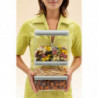 Κουτιά αποθήκευσης Brabantia Tasty+ Stackable 1008882, 1.5l/3.5l, BPA-free, Στεγανό κλείσιμο, Ανοιχτό γκρι