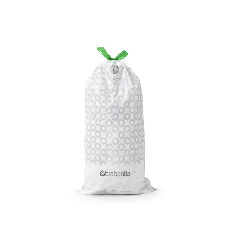 Σακούλα απορριμμάτων Brabantia 647064, μέγεθος G, 23-30 l, 40 τεμάχια, λευκό