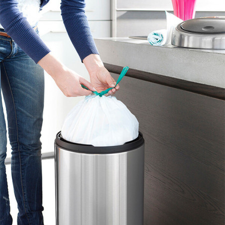 Σακούλα απορριμμάτων Brabantia 647064, μέγεθος G, 23-30 l, 40 τεμάχια, λευκό