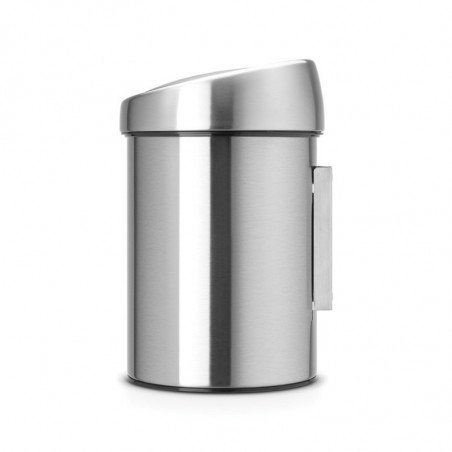 Δοχείο απορριμμάτων Brabantia Touch Bin 647211, 3 λίτρα, Ομαλός και αθόρυβος βρασμός, Τοποθέτηση Stenen, Inox/mat