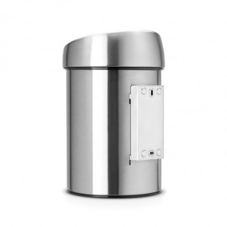 Δοχείο απορριμμάτων Brabantia Touch Bin 647211, 3 λίτρα, Ομαλός και αθόρυβος βρασμός, Τοποθέτηση Stenen, Inox/mat