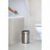 Δοχείο απορριμμάτων Brabantia Touch Bin 647211, 3 λίτρα, Ομαλός και αθόρυβος βρασμός, Τοποθέτηση Stenen, Inox/mat
