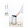 Δοχείο απορριμμάτων Brabantia Touch Bin 647211, 3 λίτρα, Ομαλός και αθόρυβος βρασμός, Τοποθέτηση Stenen, Inox/mat
