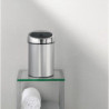 Δοχείο απορριμμάτων Brabantia Touch Bin 647211, 3 λίτρα, Ομαλός και αθόρυβος βρασμός, Τοποθέτηση Stenen, Inox/mat