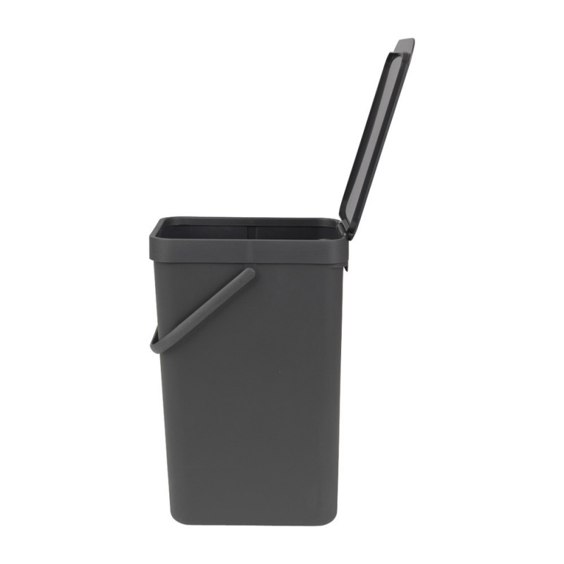 Brabantia Sort&Go κάδος χωριστής συλλογής 648978, 16 l, Χειρολαβή, Επιτοίχιος, Σκούρο γκρι