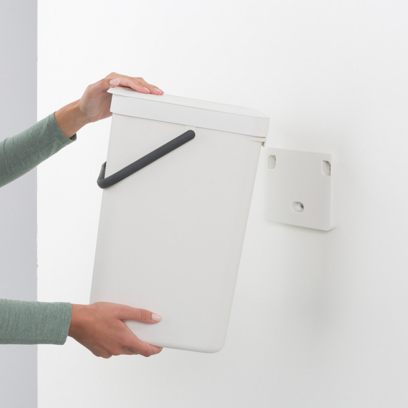 Brabantia Sort&Go κάδος χωριστής συλλογής 648978, 16 l, Χειρολαβή, Επιτοίχιος, Σκούρο γκρι