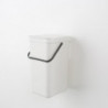Brabantia Sort&Go κάδος χωριστής συλλογής 648978, 16 l, Χειρολαβή, Επιτοίχιος, Σκούρο γκρι
