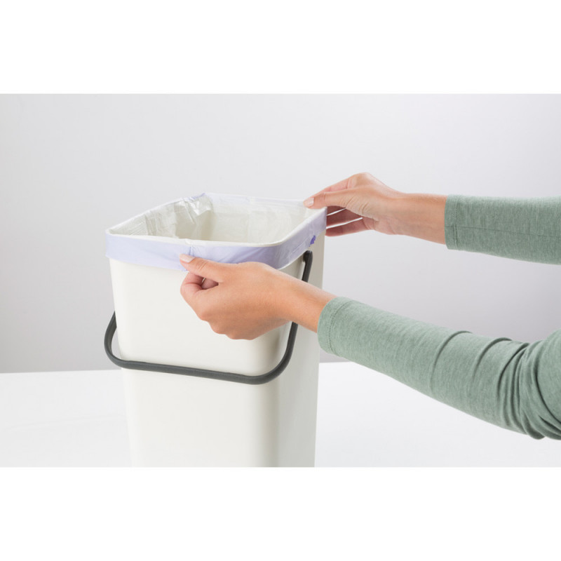 Brabantia Sort&Go κάδος χωριστής συλλογής 648978, 16 l, Χειρολαβή, Επιτοίχιος, Σκούρο γκρι