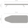 Τραπέζι σιδερώματος Brabantia S 1000819, 95x30 cm, Compact, γάντζος για κρέμασμα, Πολύχρωμο
