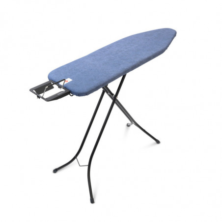 Τραπέζι σιδερώματος Brabantia B 1003336, 124x38 cm, 7 θέσεις ρύθμισης, υποδοχή σίδερου, Μπλε