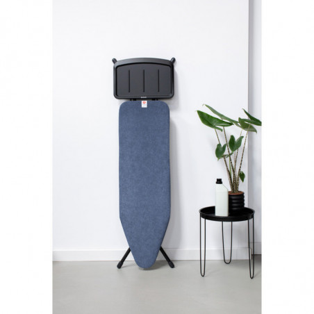 Τραπέζι σιδερώματος Brabantia B 1003352, 124x38 cm, 7 θέσεις ρύθμισης, υποδοχή γεννήτριας ατμού, μπλε
